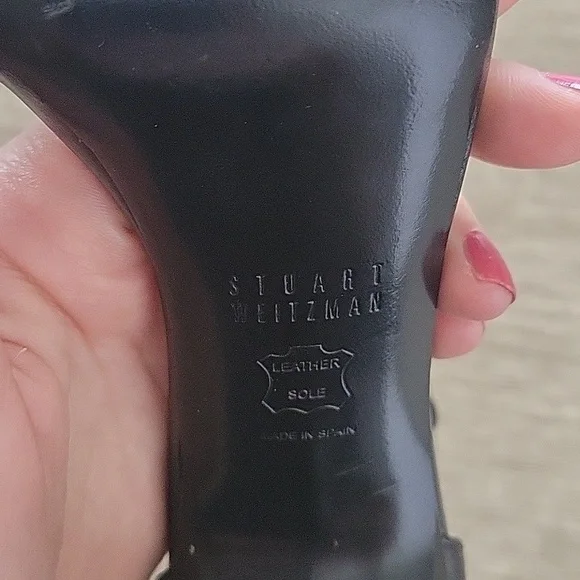STUART WEITZMAN Nudistsong Black Lesther  Sandal - Picture 6 of 10